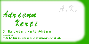 adrienn kerti business card